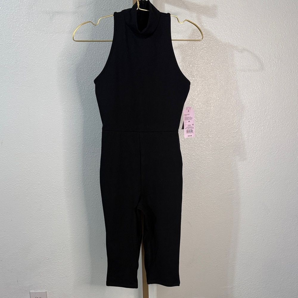 Wild Fable ButterBliss Sleeveless Mock Neck Jumpsuit (XS)